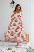 Load image into Gallery viewer, Rosé Bloom wrap dress