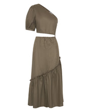 Load image into Gallery viewer, Eleanor One Shoulder Midi