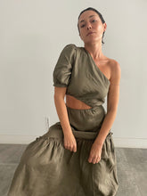 Load image into Gallery viewer, Eleanor One Shoulder Midi