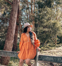 Load image into Gallery viewer, Toral Mini Dress in Rust