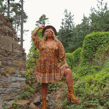 Load image into Gallery viewer, Jane Mini Dress in Flametree
