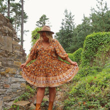 Load image into Gallery viewer, Jane Mini Dress in Flametree
