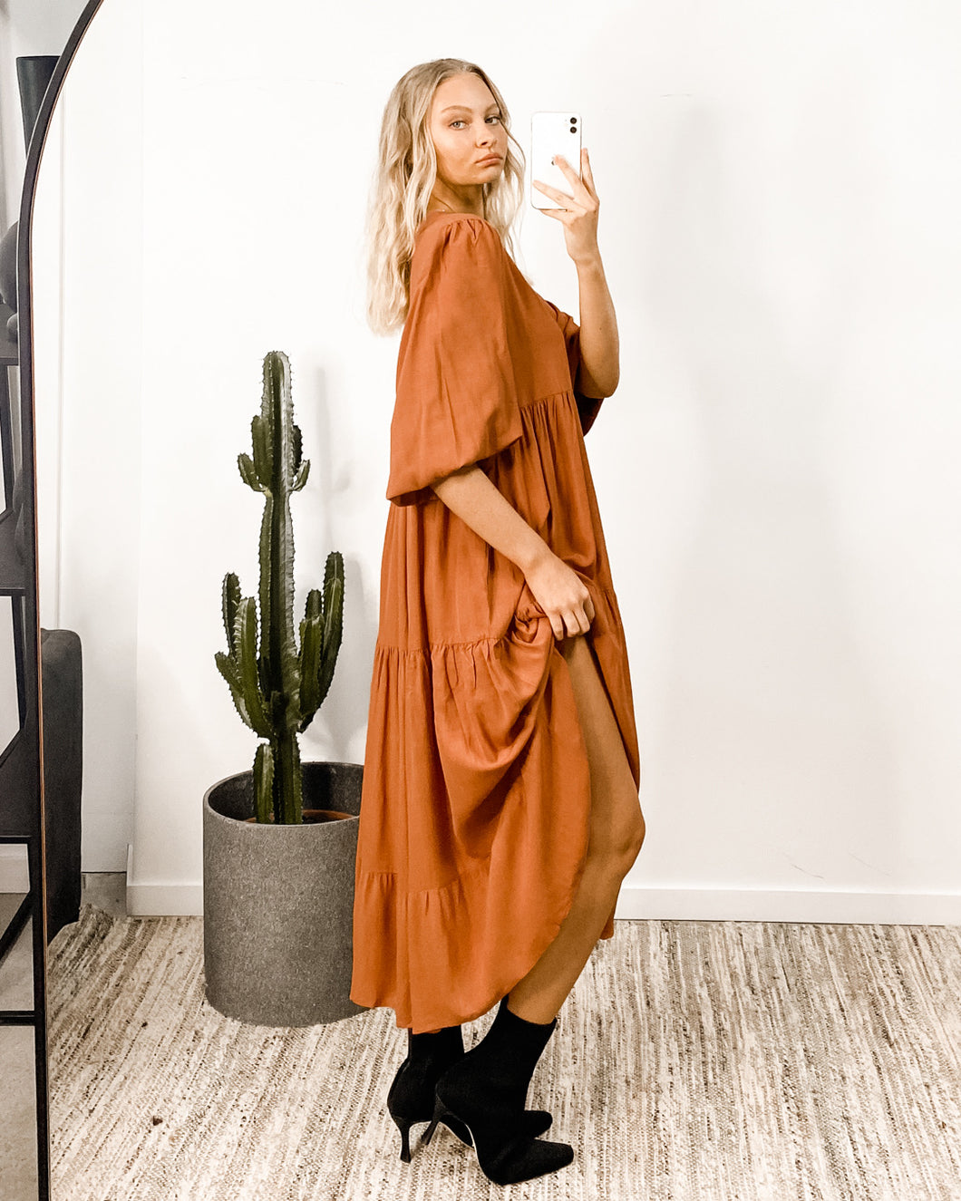 Sienna Midi in Cinnamon